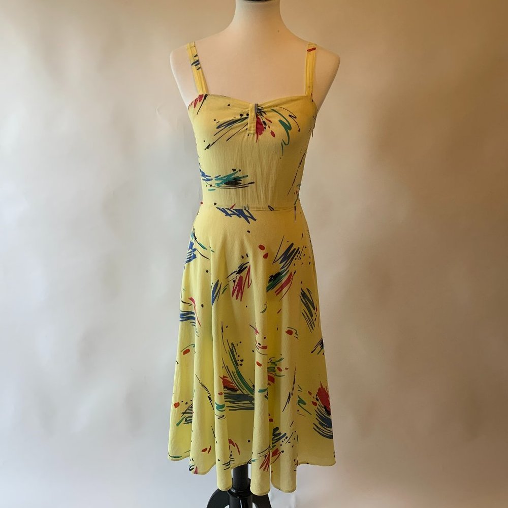 Vintage yellow dress size XS/S
